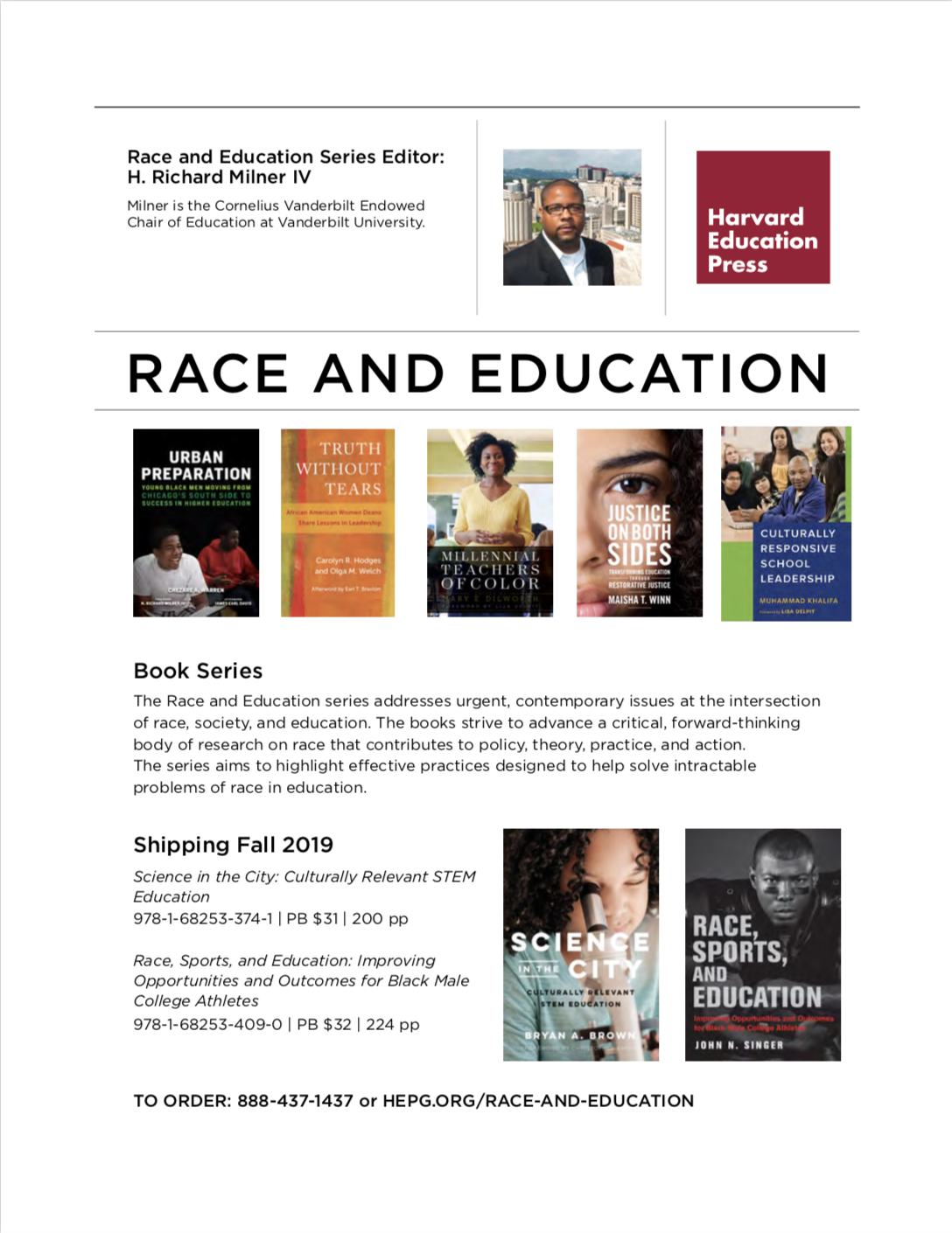 Harvard Ed Press: Race and Education Flier